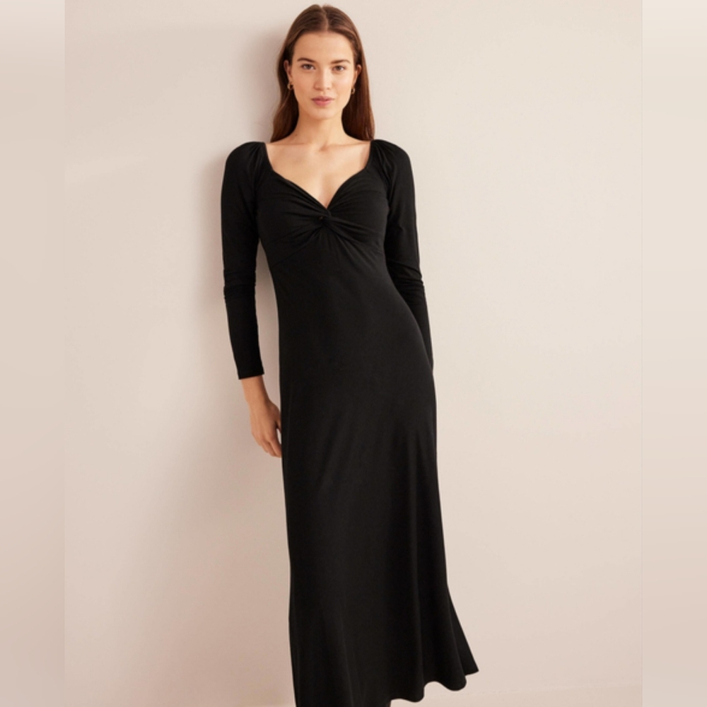 Boden Black Sweetheart Sheath Dress